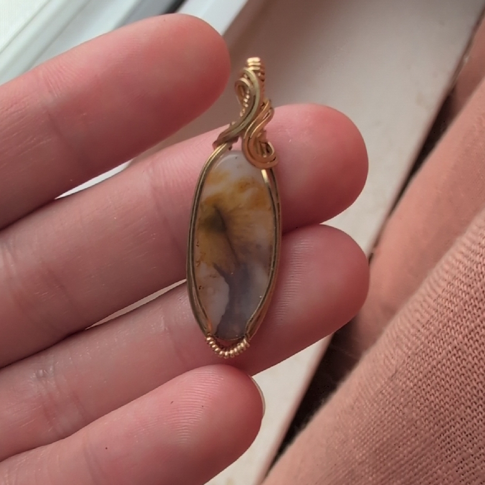 Dendritic Agate Pendant